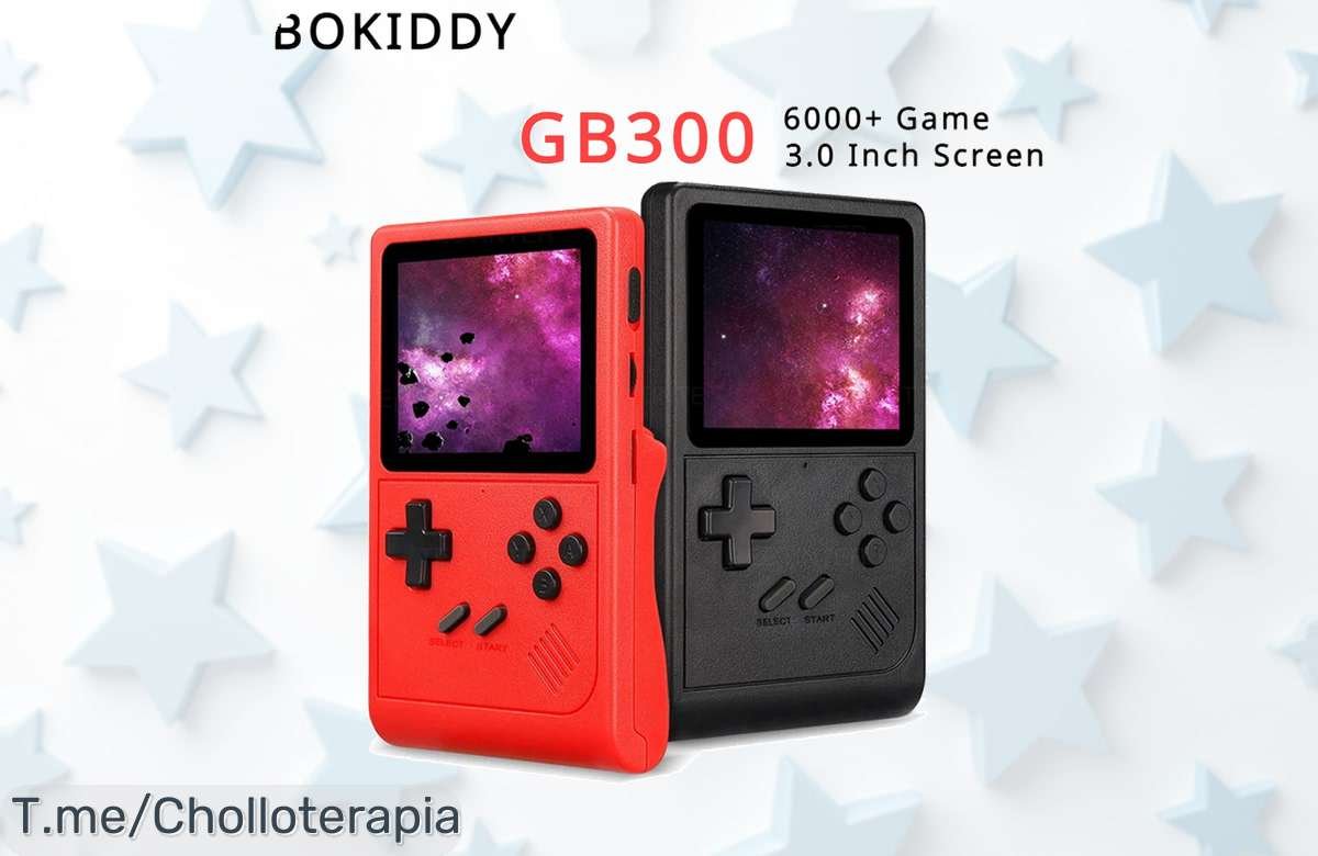 Descubre el Reproductor de Videojuegos GB300: ¡Más de 6000 juegos en un super chollo! Diversión ilimitada para todos. Compra ahora y no te quedes sin el tuyo, oferta limitada.