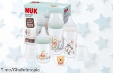 Descubre el Set de Biberones Perfect Match de NUK: Tetina suave y sistema anticólicos a un precio loco, ¡aprovecha este ofertón antes que se agote!