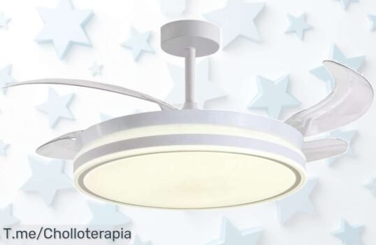 Descubre el Ventilador Atenas: Motor DC, aspas desplegables y luz LED Aprovecha este ofertón con descuento brutal por tiempo limitado ¡Mejora tu hogar ahora!
