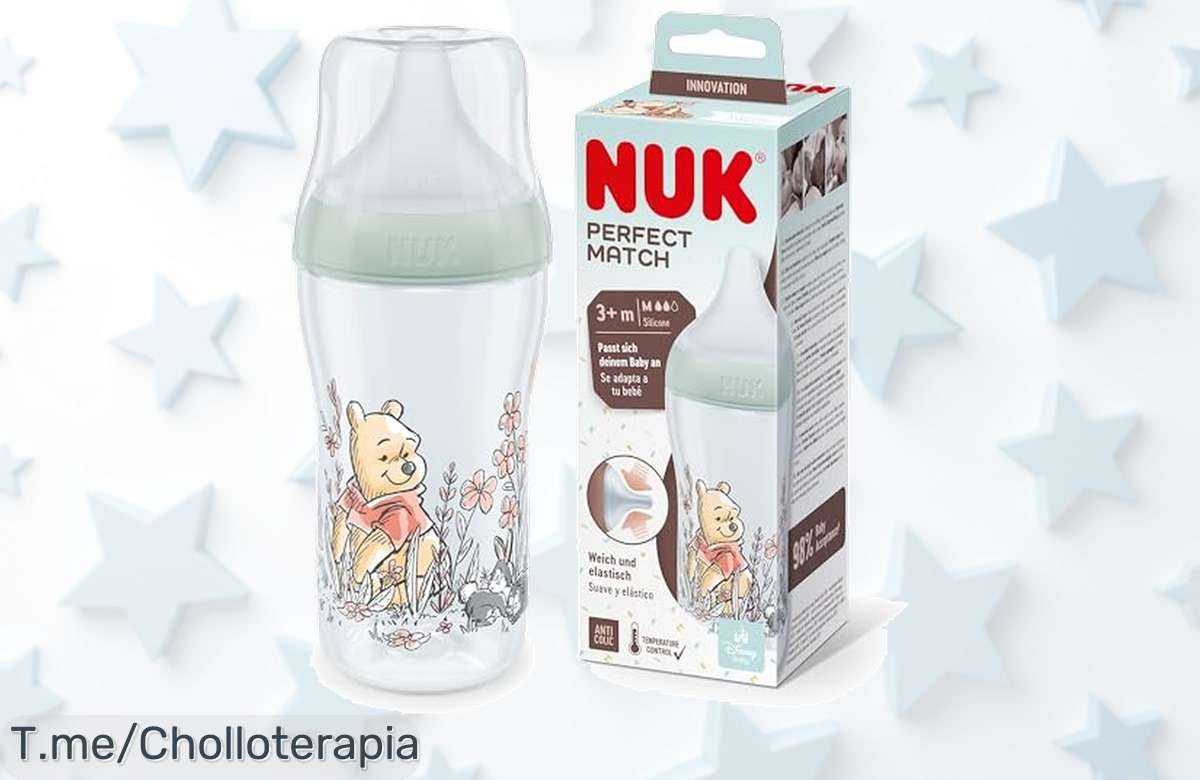 Descubre el biberón Perfect Match de NUK, control de temperatura para la felicidad de tu bebé. ¡Super chollo que no puedes dejar pasar! Compra ya antes que se agote.