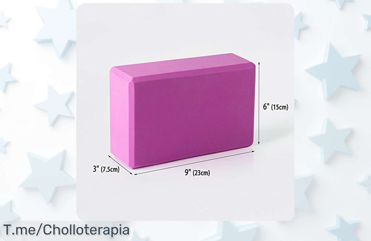 Descubre el bloque de espuma que transforma tu práctica: estabilidad y soporte a un precio loco. ¡No esperes más, aprovecha este super chollo antes de que se acabe!