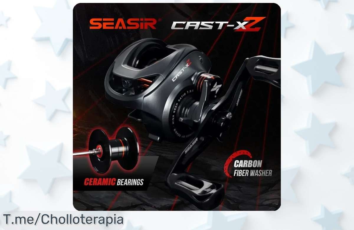 Descubre el carrete de pesca SEASIR Cast X2 a un precio loco y atrapa más con su rodamiento cerámico híbrido. Solo por tiempo limitado, ¡compra ya este super chollo!