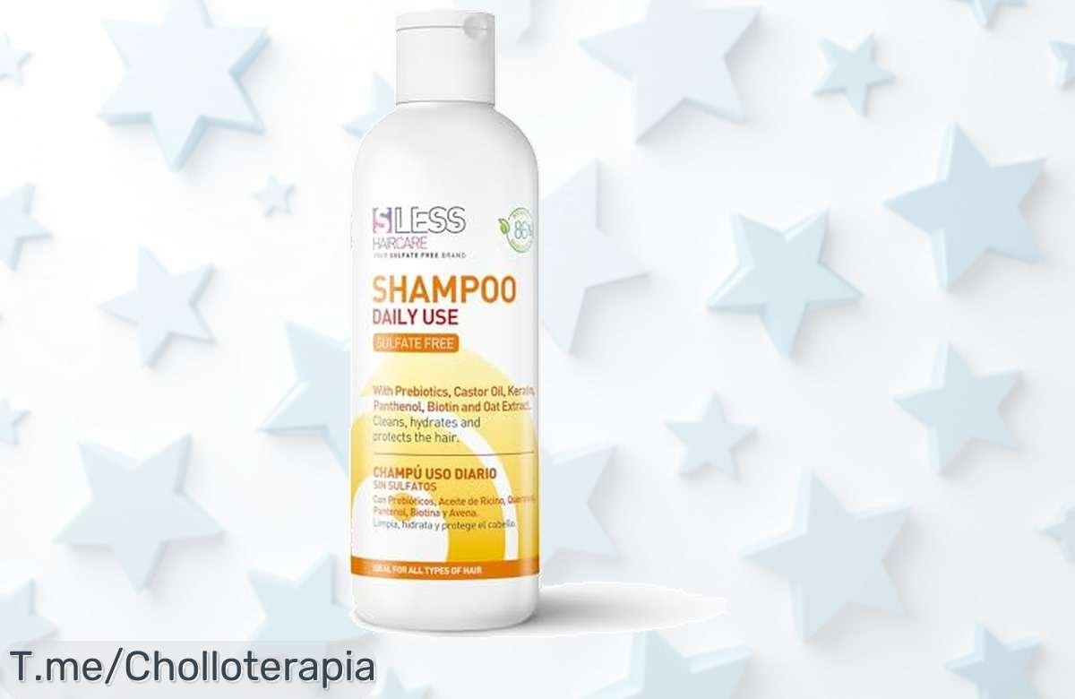 Descubre el champú sin sulfatos que hará brillar tu cabello como nunca: hidratación intensa y limpieza suave. ¡Aprovecha este super chollo antes de que se agote!