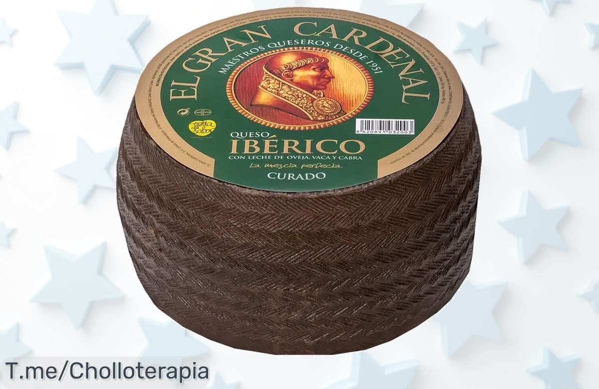 Descubre el chollazo del Queso Curado Ibérico El Gran Cardenal ¡3.309kg de pura delicia! Llévatelo ahora y sorprende a todos con un sabor que nunca olvidarás, oferta limitada.