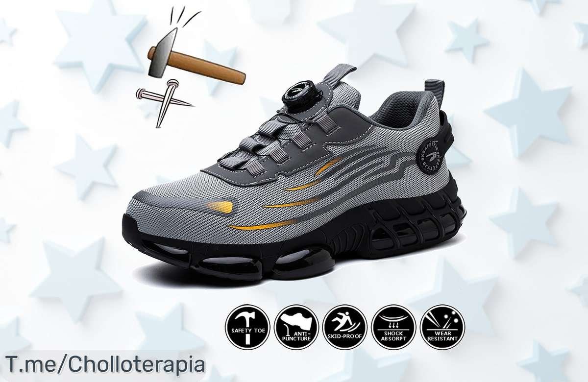 Descubre el chollazo en zapatos de seguridad con botón giratorio, resistentes y cómodos. ¡No te quedes sin tus botas protectoras! Oferta limitada que vuela rápido.