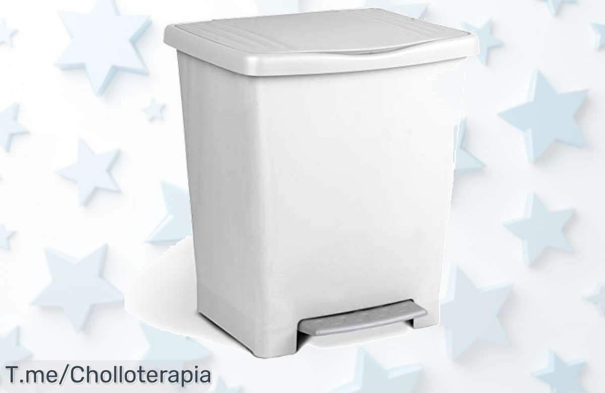 Descubre el cubo de pedal Millenium, un chollazo para tu hogar con apertura automática que elimina el desorden. Aprovecha este ofertón antes de que se agote.