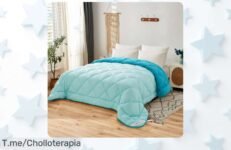 Descubre el edredón nórdico bicolor que transformará tus noches con suavidad y calor, ¡super chollo de calidad! No te lo pierdas, oferta limitada a tiempo