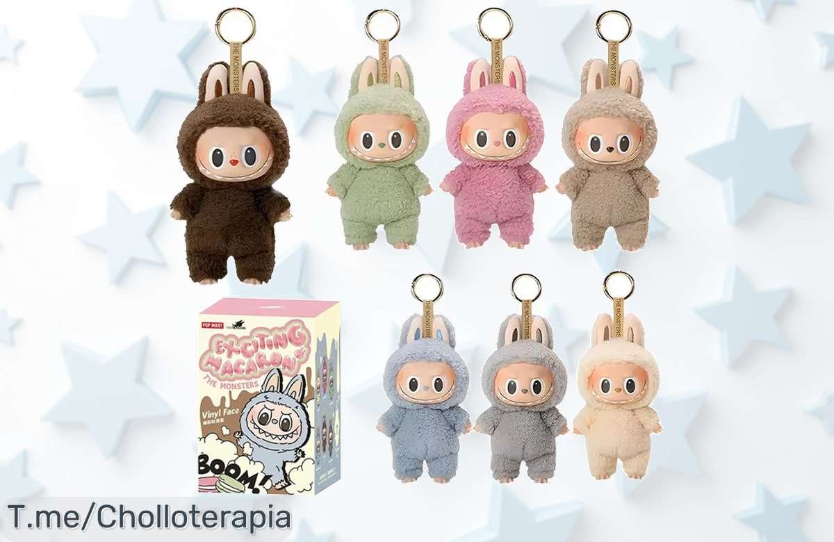 Descubre el espectacular muñeco de peluche LABUB, un super chollo que trae sorpresas del Anime; ¡no te pierdas este ofertón y compra ya tu tesoro antes de que se acabe!