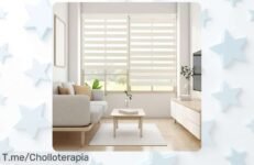 Descubre el estor enrollable Lira con ajuste de luz fácil y estilo único, ¡aprovecha este ofertón increíble antes de que se agote! Transforma tu hogar ahora mismo