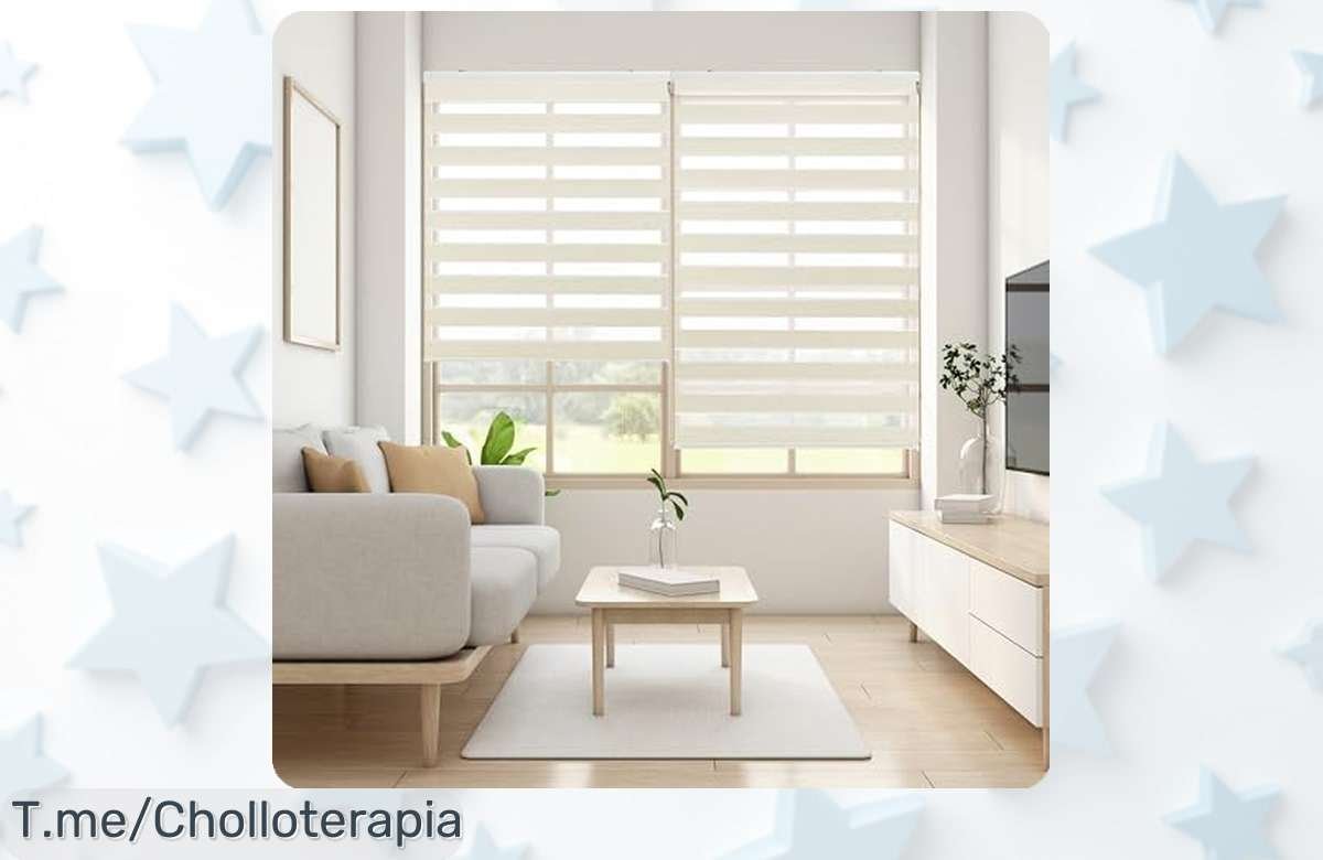 Descubre el estor enrollable Lira con ajuste de luz fácil y estilo único, ¡aprovecha este ofertón increíble antes de que se agote! Transforma tu hogar ahora mismo.