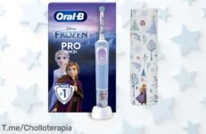 Descubre el increíble cepillo eléctrico Oral-B Pro Kids de Frozen, un super chollo que hará que tus pequeños adoren cuidar su sonrisa ¡Oferta limitada, no te lo pierdas!