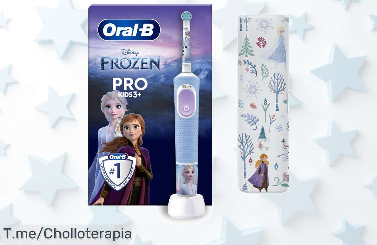 Descubre el increíble cepillo eléctrico Oral-B Pro Kids de Frozen, un super chollo que hará que tus pequeños adoren cuidar su sonrisa. ¡Oferta limitada, no te lo pierdas!