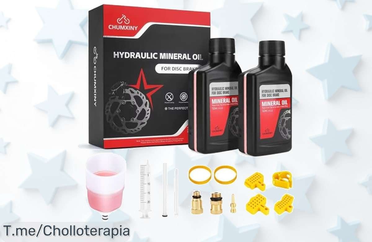 Descubre el kit purgado de frenos Shimano a un precio loco, con líquido mineral y embudo incluido. ¡Cambia sin complicaciones! Oferta limitada, compra ya antes de que se agote.