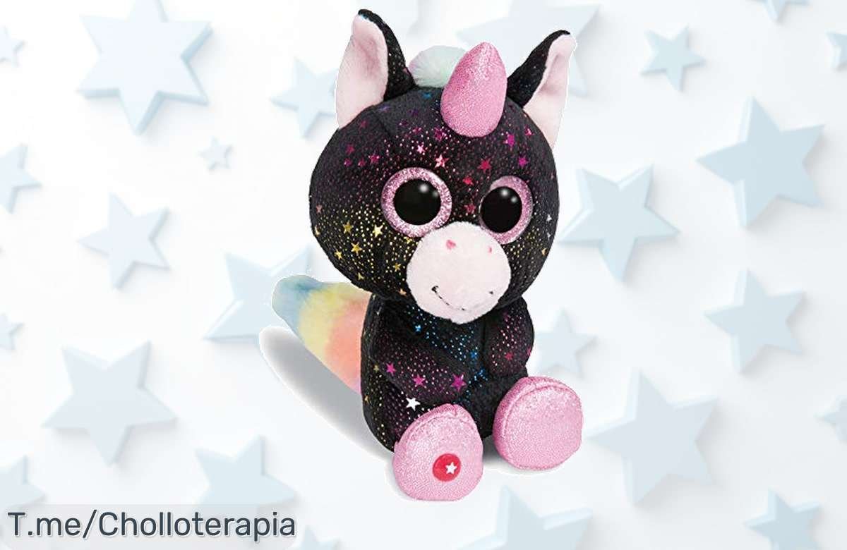 Descubre el mágico Unicornio VitaMi, un peluche GLUBSCHIS que encantará a tus peques con su brillo deslumbrante. Consíguelo ahora a precio loco y no te quedes sin tu oferta única antes de que vuele.