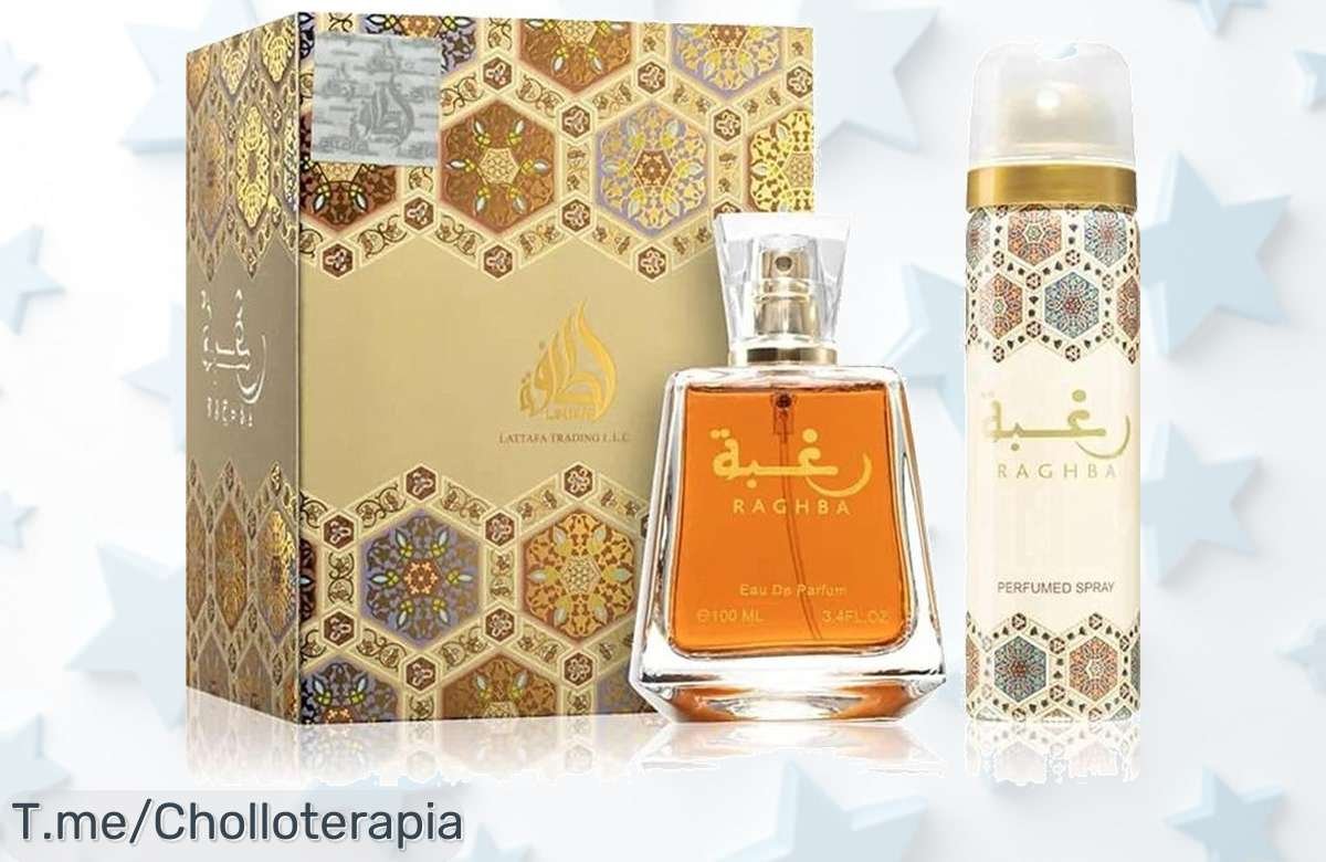 Descubre el mágico aroma de Raghba Lattafa, una fragancia irresistible que conquista corazones. ¡Aprovecha este super chollo y despierta sonrisas hoy mismo!