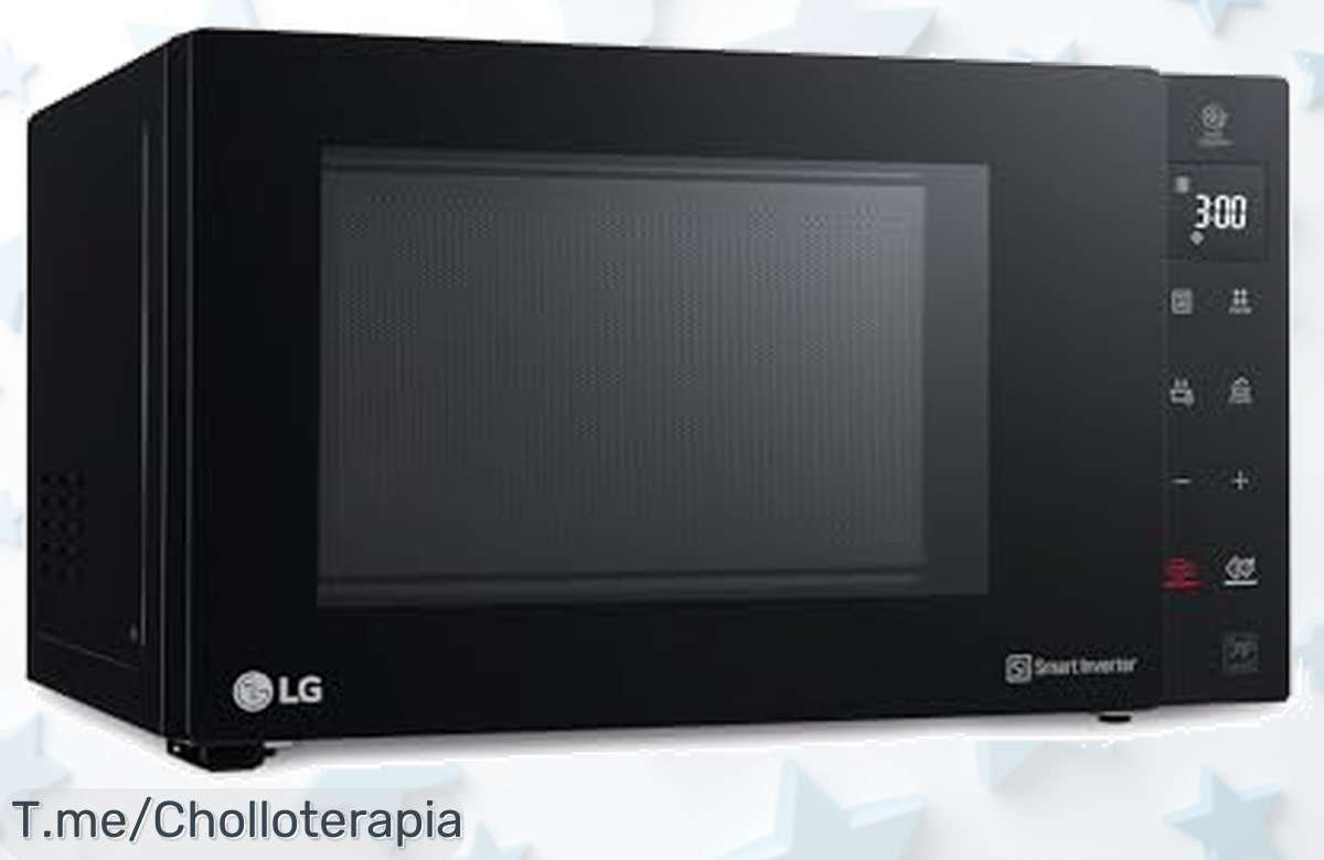 Descubre el microondas LG MH6535GIB y cocina delicioso como nunca con su tecnología Smart Inverter. No dejes pasar este chollazo, ¡oferta limitada!