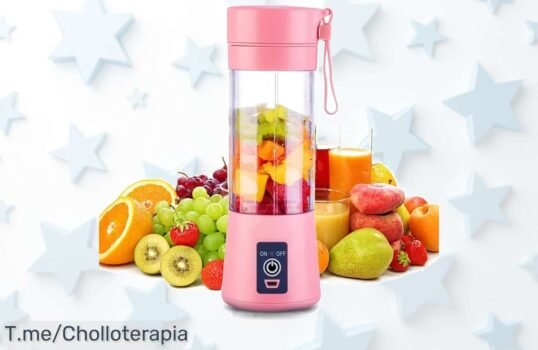 Descubre el mini exprimidor eléctrico que todos adoran: exprime al instante y disfruta batidos saludables ¡No te pierdas este ofertón limitado, cómpralo ya!
