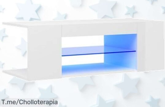 Descubre el mueble de TV con luces LED que transformará tu sala en un lugar mágico a un precio loco Aprovecha este ofertón antes de que se agoten, ¡compra ya!