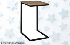 Descubre el ofertón del momento: Cuadro de Mesa Auxiliar Metal Negro y Madera, ¡transforma tu sala con estilo único! Aprovecha este precio loco antes de que se acabe