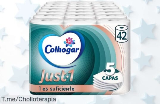 Descubre el ofertón del papel higiénico Colhogar Just 1: ultra suave y con 5 capas Siente la frescura solo con una hoja ¡Aprovecha este precio loco antes de que se acabe!