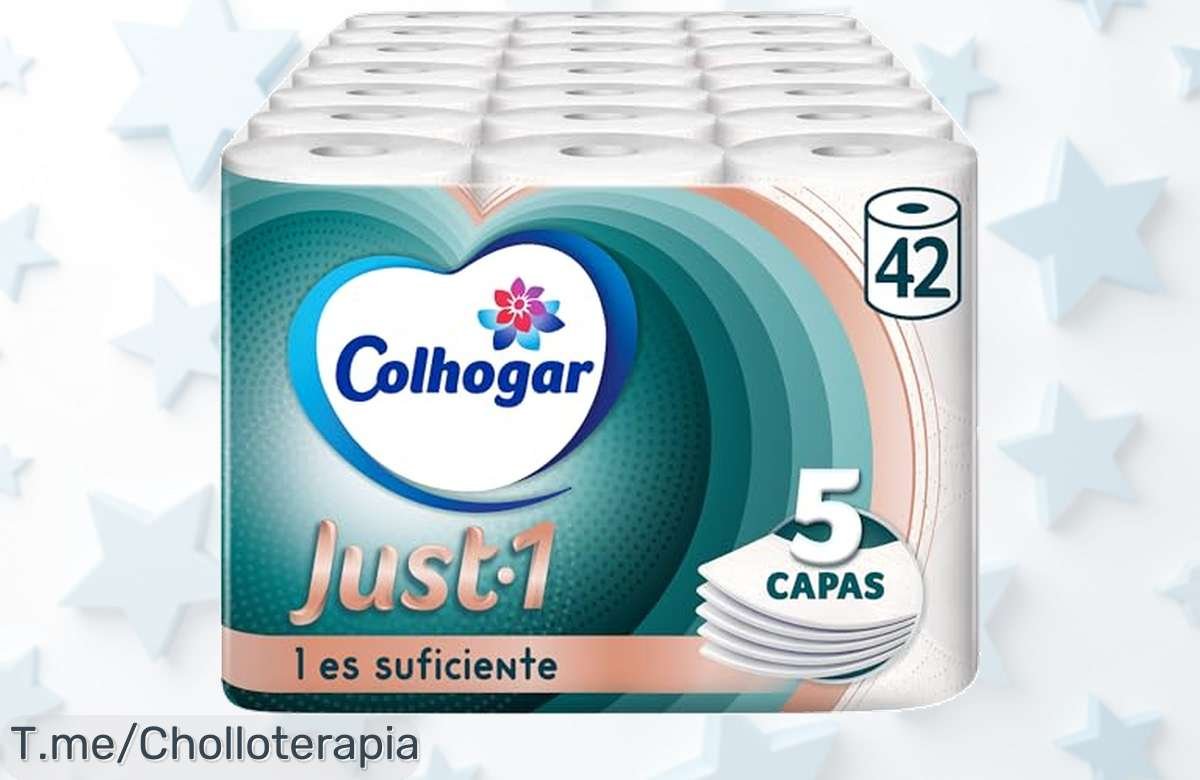Descubre el ofertón del papel higiénico Colhogar Just 1: ultra suave y con 5 capas. Siente la frescura solo con una hoja. ¡Aprovecha este precio loco antes de que se acabe!