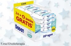 Descubre el ofertón que hará feliz a tu bebé: Dodot Toallitas Pure Aqua, 99% agua pura para cuidar su piel ¡Consigue este precio loco antes de que se agote!