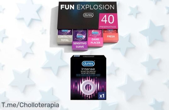 Descubre el pack Durex Fun Explosion y disfruta de 40 preservativos más un anillo de placer a un precio loco ¡Aprovecha este ofertón limitado y compra ya!