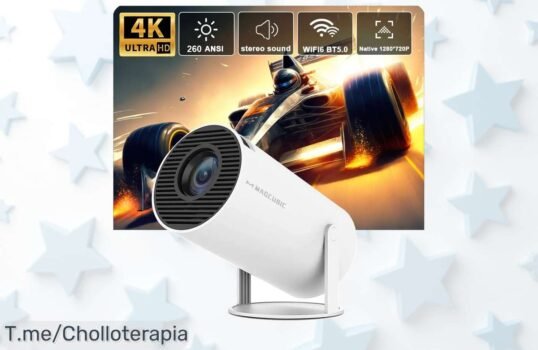Descubre el proyector Hy300 4K con Android 11 y Wifi6 a un precio loco, calidad de cine en casa que no puedes dejar pasar Aprovecha este ofertón antes de que se agote, ¡hazlo tuyo ya!