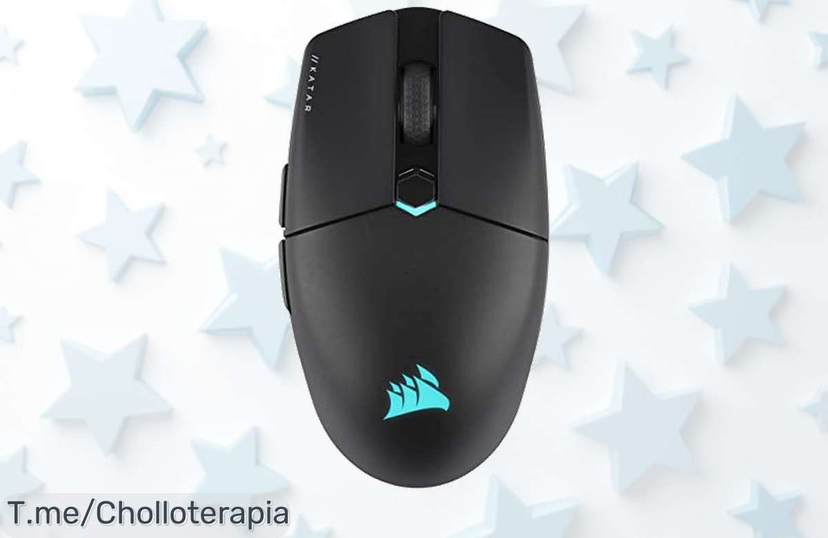 Descubre el ratón Corsair KATAR ELITE WIRELESS: ultraligero, precisión espectacular y batería de hasta 110 horas. ¡Aprovecha este ofertón antes que se agote!