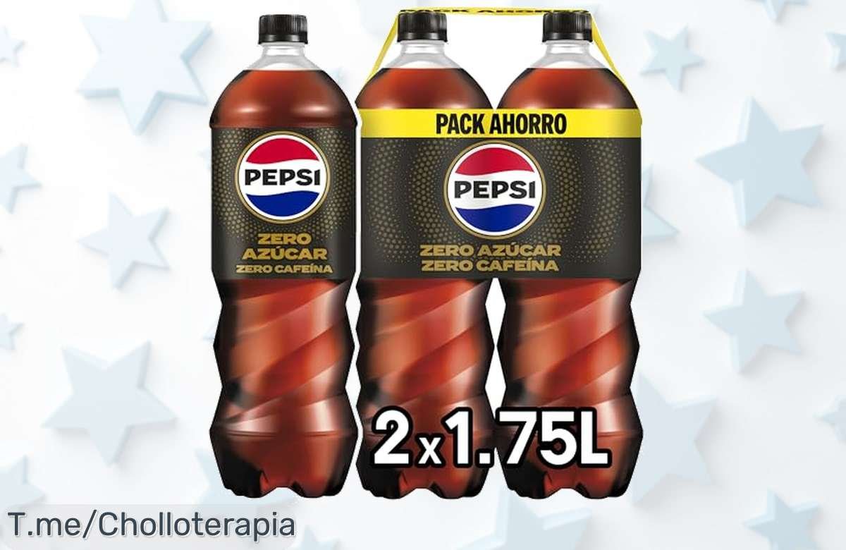 Descubre el refresco más fresco del verano: Pepsi Zero sin cafeína, ¡3.5 litros de felicidad a un precio loco! No pierdas esta oferta única y consíguelo ya antes de que se agote.