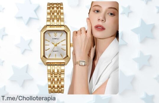 Descubre el reloj de lujo que hará brillar tu estilo por un precio loco, con elegante diseño dorado No te quedes sin la oportunidad de deslumbra hoy mismo