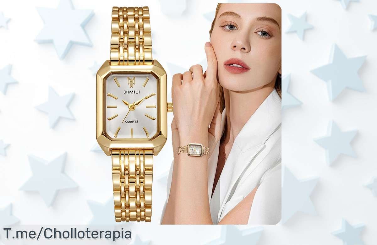 Descubre el reloj de lujo que hará brillar tu estilo por un precio loco, con elegante diseño dorado. No te quedes sin la oportunidad de deslumbra hoy mismo.