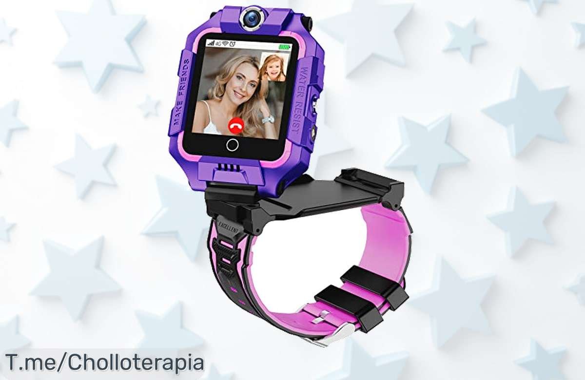 Descubre el reloj inteligente OKYUK para niños: diversión 4G, GPS y llamadas desde la muñeca. ¡Super chollo con seguridad SOS! Compra ya antes que se agoten.