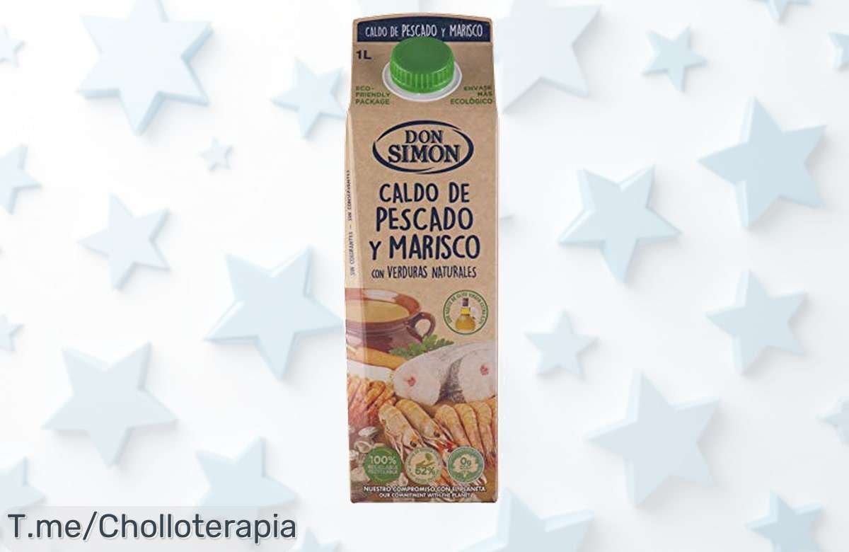 Descubre el sabor auténtico con Don Simón Caldo de Pescado en 1L, ¡un ofertón para tus platos! No te quedes sin el tuyo, esta oferta única se acaba pronto.