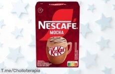 Descubre el sabor irresistible de Nescafé KITKAT Mocha en 7 sobres, un super chollo para disfrutar cada sorbo ¡Compra ahora y no te pierdas esta oferta loca!