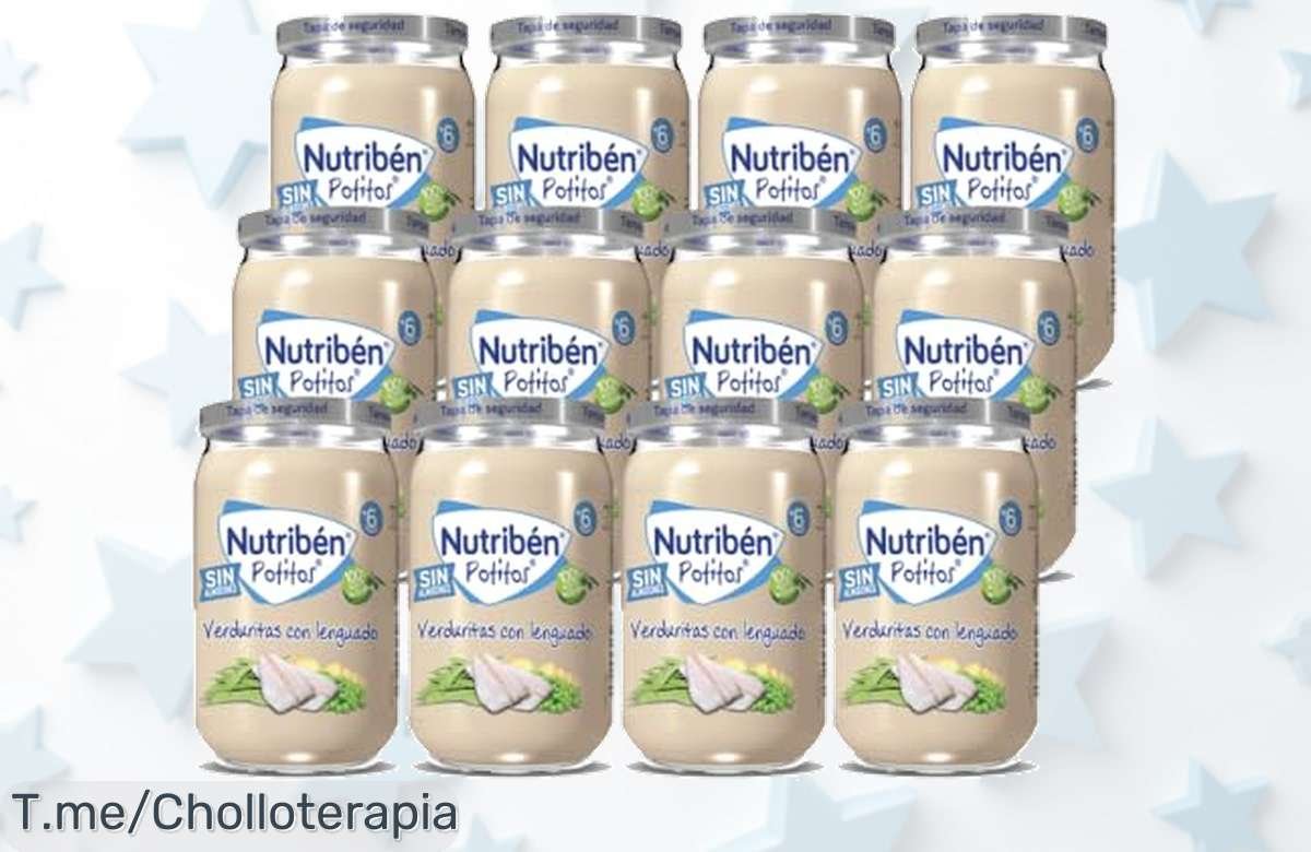 Descubre el sabor irresistible de Nutriben Potitos con verduritas y lenguado para tu bebé, ¡ofertón único que no puedes dejar pasar! Compra ya y dale lo mejor a tu pequeño.
