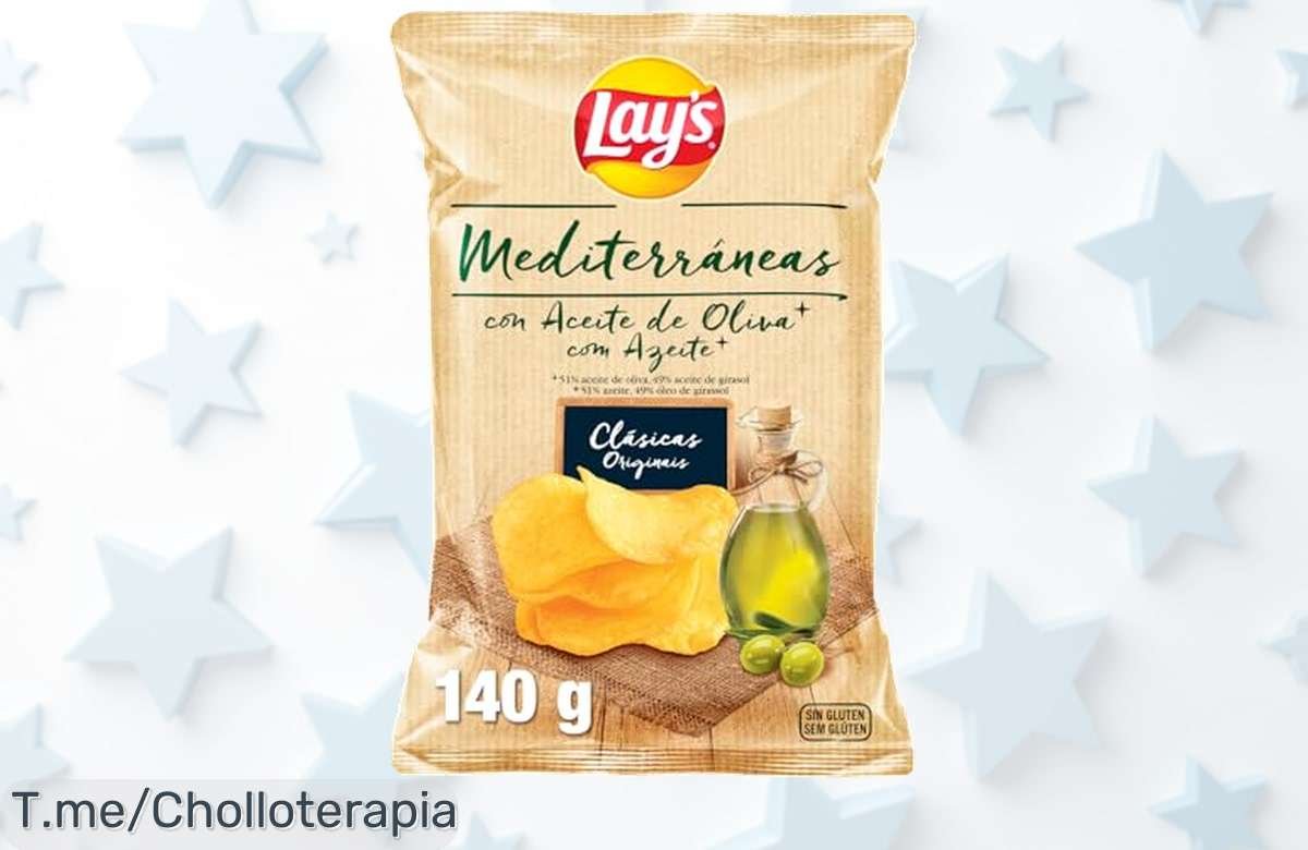 Descubre el sabor loco de Lay’s Mediterráneas: ¡Patatas crujientes con aceite de oliva que todos querrán! Aprovecha este ofertón y corre a comprar antes de que se agoten.