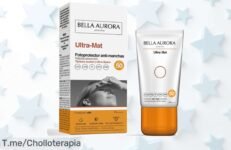 Descubre el secreto de una piel radiante con Bella Aurora: protector solar facial gel SPF50, ¡cómpralo ahora antes que se acabe y di adiós a las manchas para siempre!