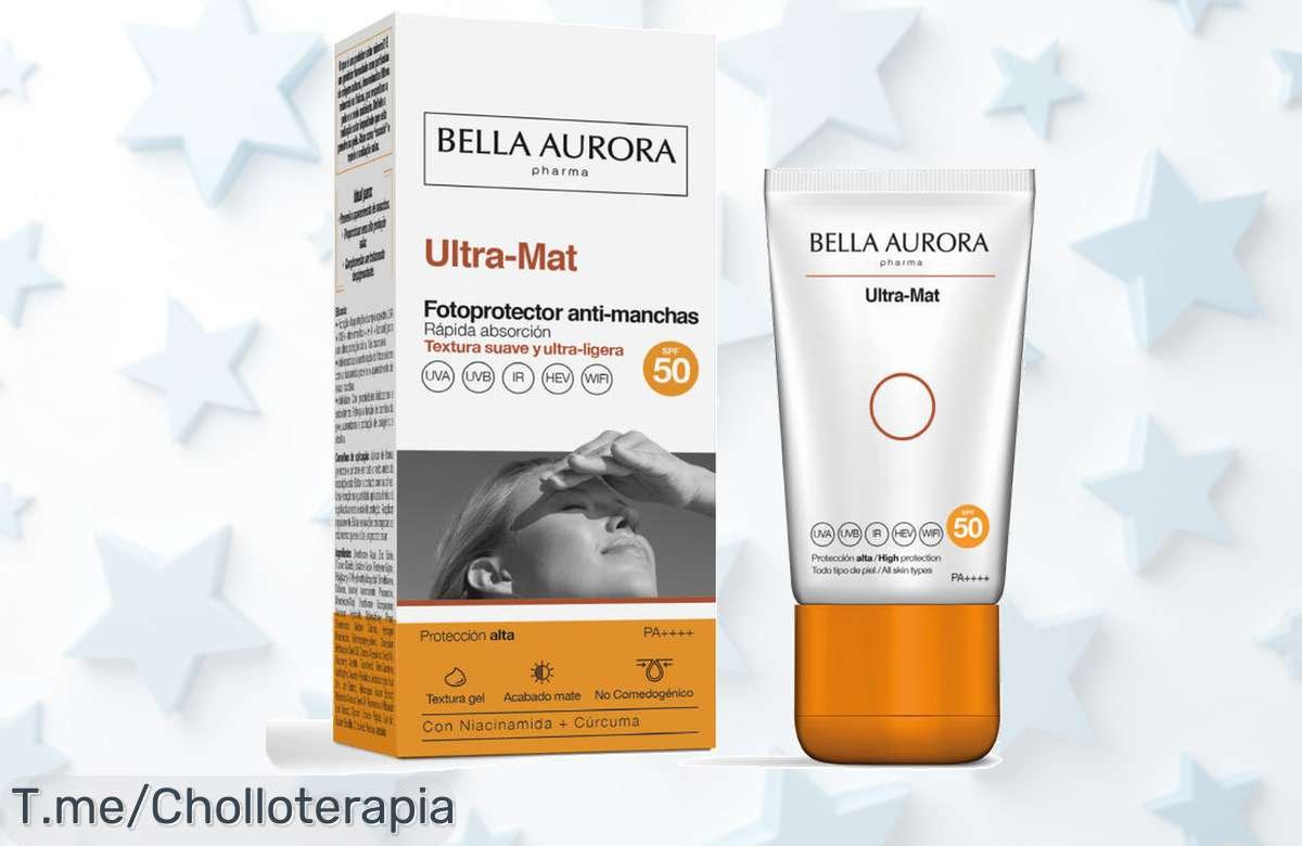 Descubre el secreto de una piel radiante con Bella Aurora: protector solar facial gel SPF50, ¡cómpralo ahora antes que se acabe y di adiós a las manchas para siempre!