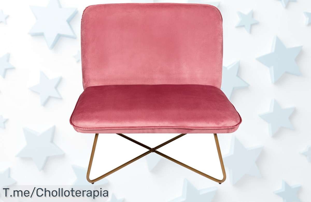 Descubre el sillón de terciopelo que todos quieren, con su elegancia y suavidad exclusiva. Aprovecha este ofertón ¡y transforma tu hogar antes de que se agote!