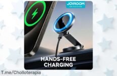 Descubre el soporte magnético Joyroom para tu coche a precio loco: carga inalámbrica 15W y rotación 360° ¡No te quedes sin el tuyo, son unidades limitadas! Compra ya este super chollo