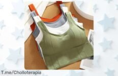 Descubre el sujetador deportivo sin costuras que te hace brillar en tus entrenos con este super chollo, ¡aprovecha ahora esta oferta única antes de que se acabe!