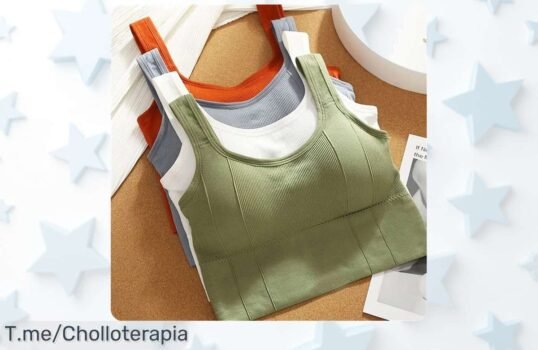 Descubre el sujetador deportivo sin costuras que te hace brillar en tus entrenos con este super chollo, ¡aprovecha ahora esta oferta única antes de que se acabe!