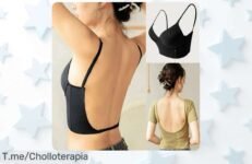 Descubre el sujetador invisible que hará brillar tu escote como nunca con un diseño sexy y sin costuras, ¡super chollo en precio loco solo por tiempo limitado!