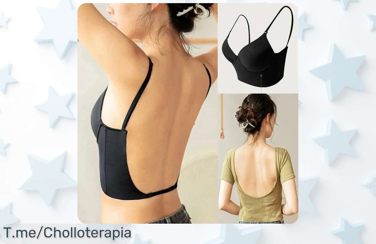 Descubre el sujetador invisible que hará brillar tu escote como nunca con un diseño sexy y sin costuras, ¡super chollo en precio loco solo por tiempo limitado!