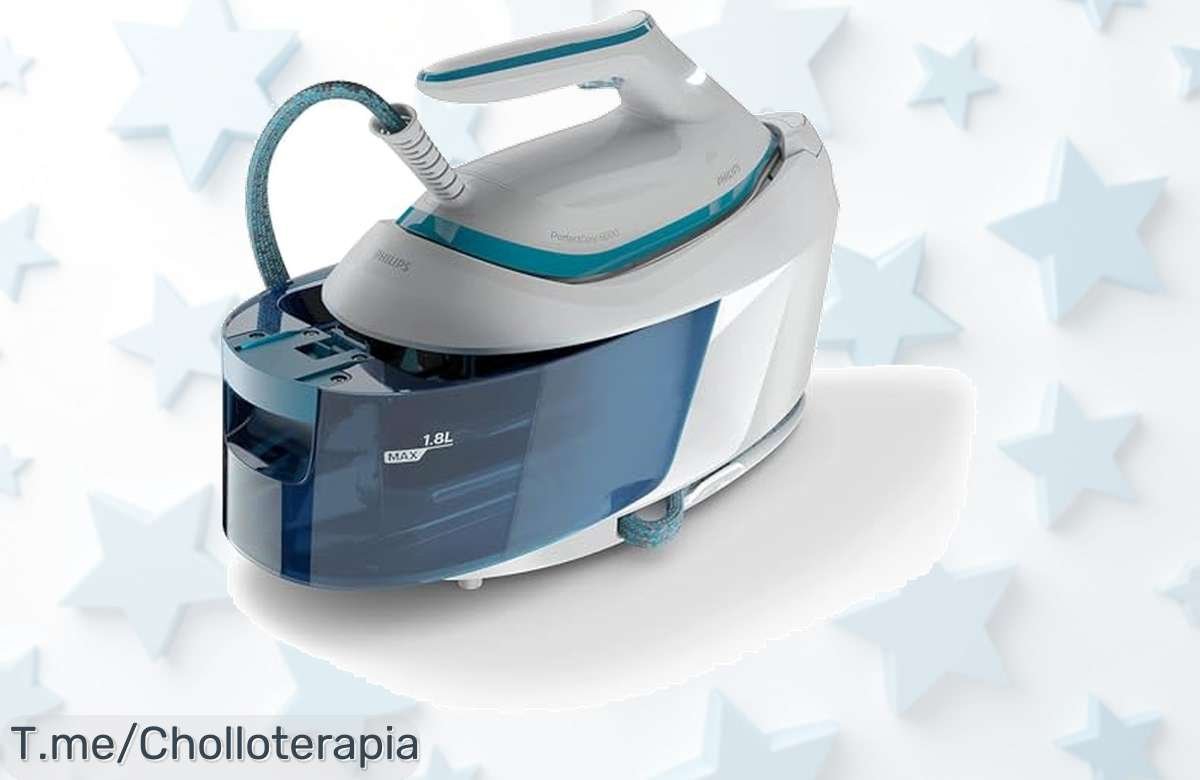 Descubre el super chollo Philips PerfectCare 6000: sin quemaduras, vapor potente y más de una hora planchando. ¡No dejes pasar este ofertón! Lleva el tuyo ahora mismo.