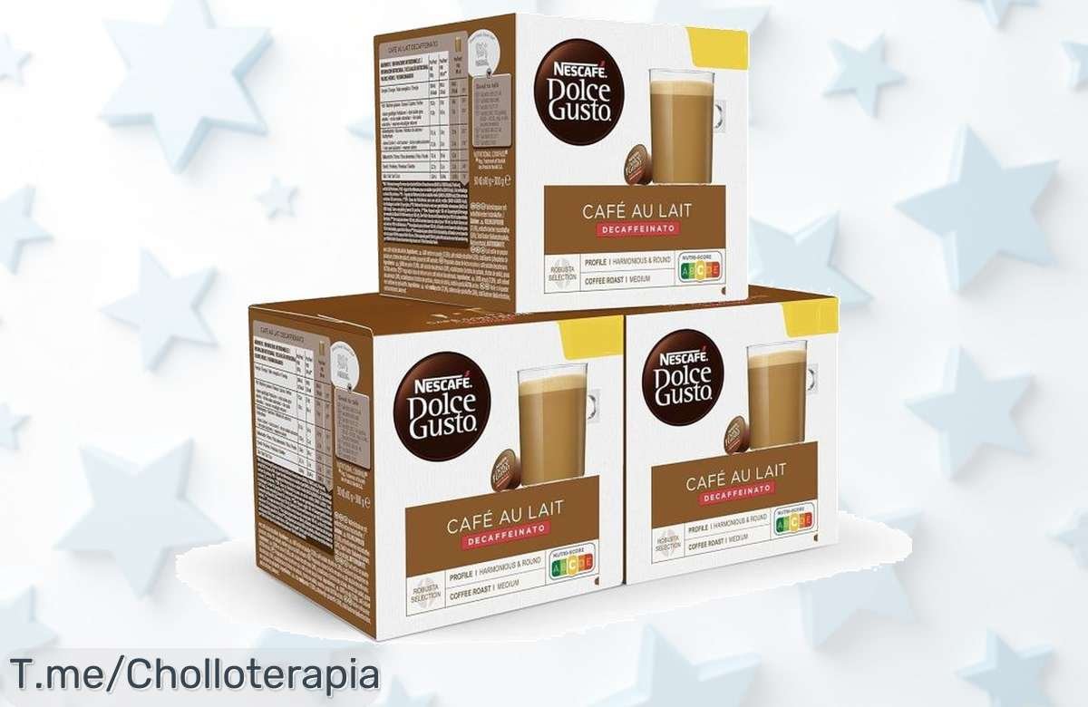 Descubre el super chollo de Dolce Gusto con 48 cápsulas de NESCAFÉ Con Leche Descafeinado, sabor único que no puedes dejar pasar. ¡Compra ya antes que se agote!