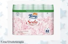 Descubre el super chollo de Foxy Seda: 42 rollos de papel higiénico suave que cuidan a tu familia Oferta única, ¡compra ya antes de que se agote y sonríe en cada visita!