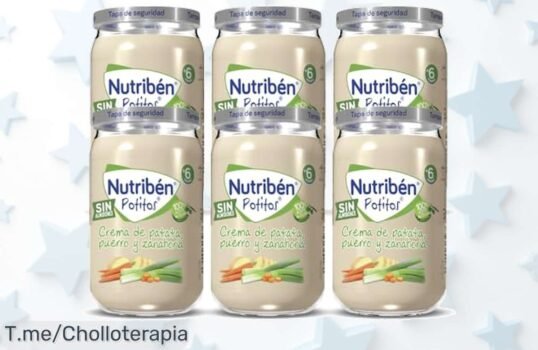Descubre el super chollo de Nutribén Potitos: 100% natural y delicioso para tu bebé ¡Aprovecha este ofertón limitado antes que se agote! Haz tu compra ahora mismo
