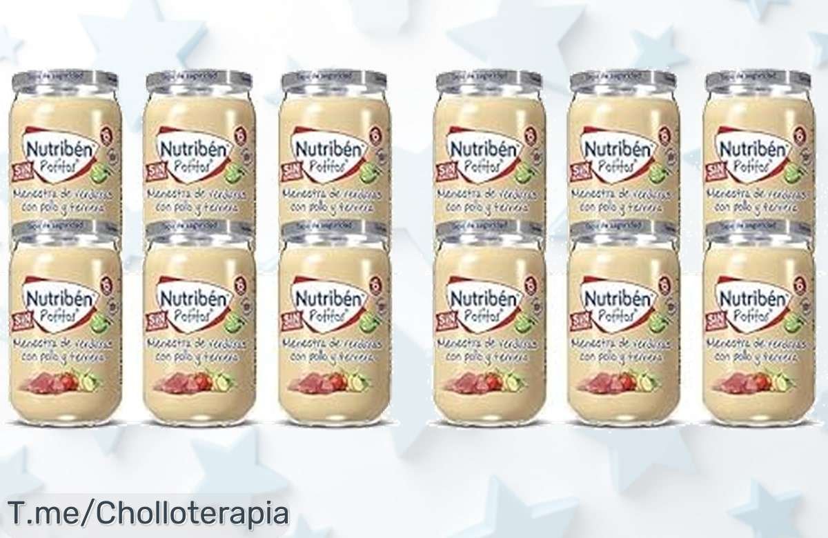 Descubre el super chollo de Nutribén Potitos: Menestra de verduras, pollo y ternera sin azúcares añadidos. ¡Aprovecha esta oferta única antes que se agote!